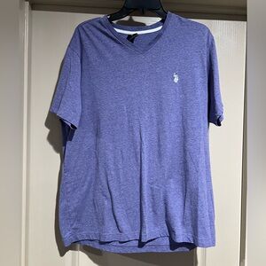 U.S. Polo Assn. Purple V-Neck Shirt